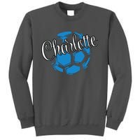 Cool Retro Charlotte Soccer Ball Tall Sweatshirt