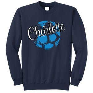 Cool Retro Charlotte Soccer Ball Sweatshirt