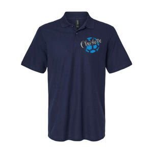 Cool Retro Charlotte Soccer Ball Softstyle Adult Sport Polo