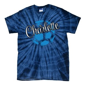 Cool Retro Charlotte Soccer Ball Tie-Dye T-Shirt