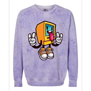 Computer Rock Colorblast Crewneck Sweatshirt