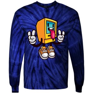 Computer Rock Tie-Dye Long Sleeve Shirt