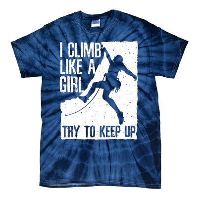 Cool Rock Climbing Design For Women Climb Lovers Tie-Dye T-Shirt