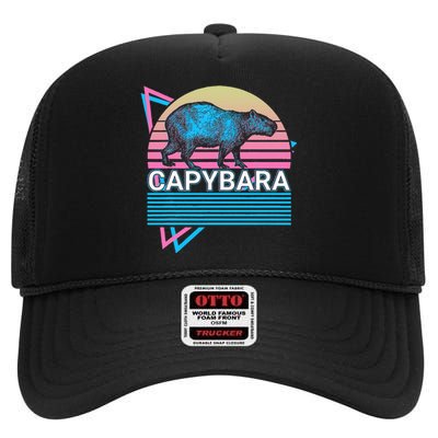 Capybara Retro High Crown Mesh Back Trucker Hat