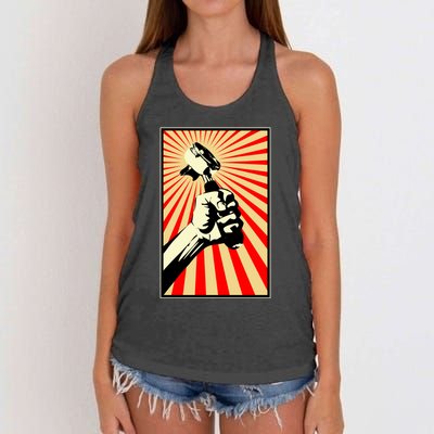 Coffee Revolution! Women's Knotted Racerback Tank