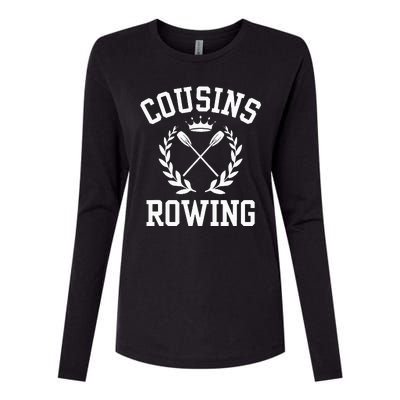 Cousins Rowing Womens Cotton Relaxed Long Sleeve T-Shirt