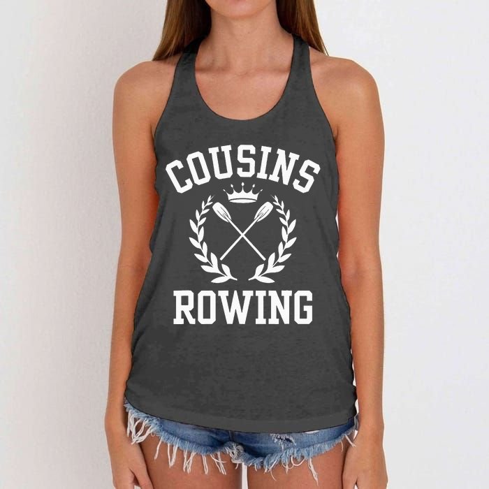 Cousins Rowing Women's Knotted Racerback Tank