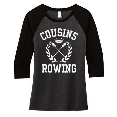 Cousins Rowing Women's Tri-Blend 3/4-Sleeve Raglan Shirt