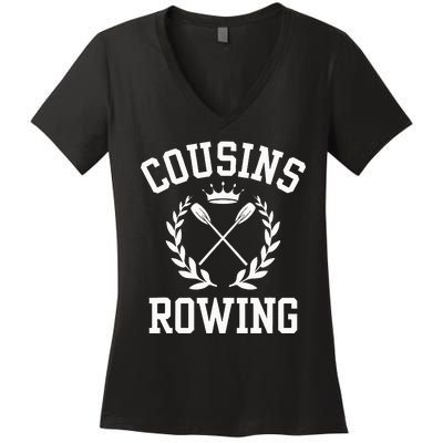 Cousins Rowing Women's V-Neck T-Shirt