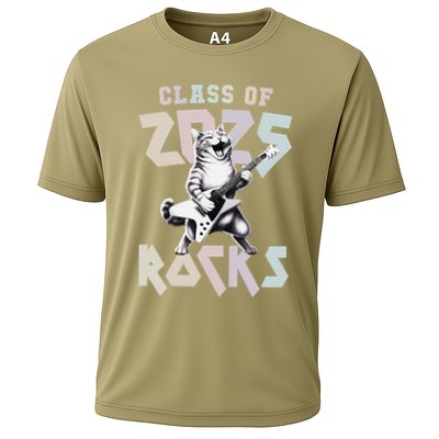 Cat Rockstar Class Of 2025 Rocks Graduated Signing Throwback .Png Performance Shirt