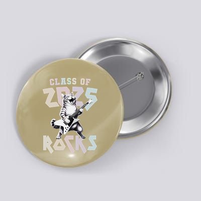 Cat Rockstar Class Of 2025 Rocks Graduated Signing Throwback .Png Button