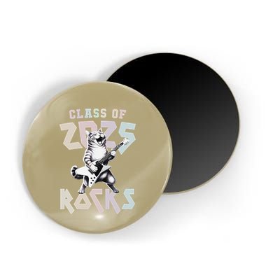 Cat Rockstar Class Of 2025 Rocks Graduated Signing Throwback .Png Magnet