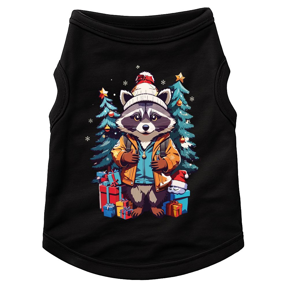 Christmas Raccoon Doggie Tank