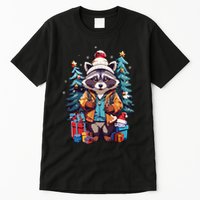 Christmas Raccoon Tall T-Shirt