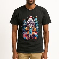 Christmas Raccoon Tall T-Shirt