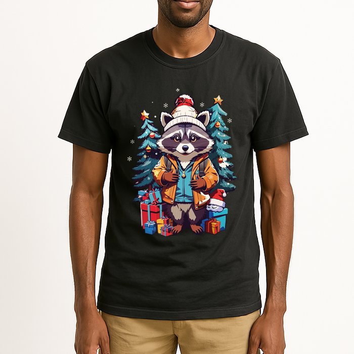 Christmas Raccoon Tall T-Shirt