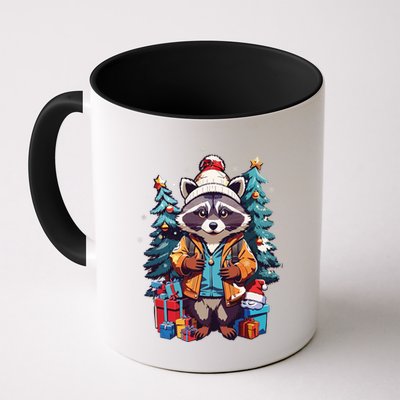 Christmas Raccoon Mug