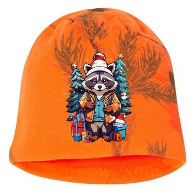 Christmas Raccoon Kati - Camo Knit Beanie