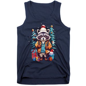 Christmas Raccoon Tank Top