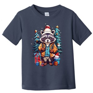 Christmas Raccoon Toddler T-Shirt