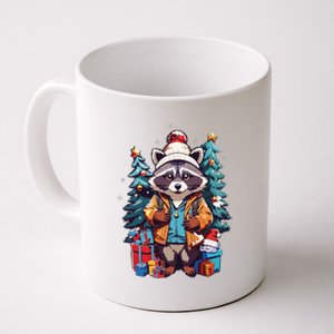 Christmas Raccoon Coffee Mug