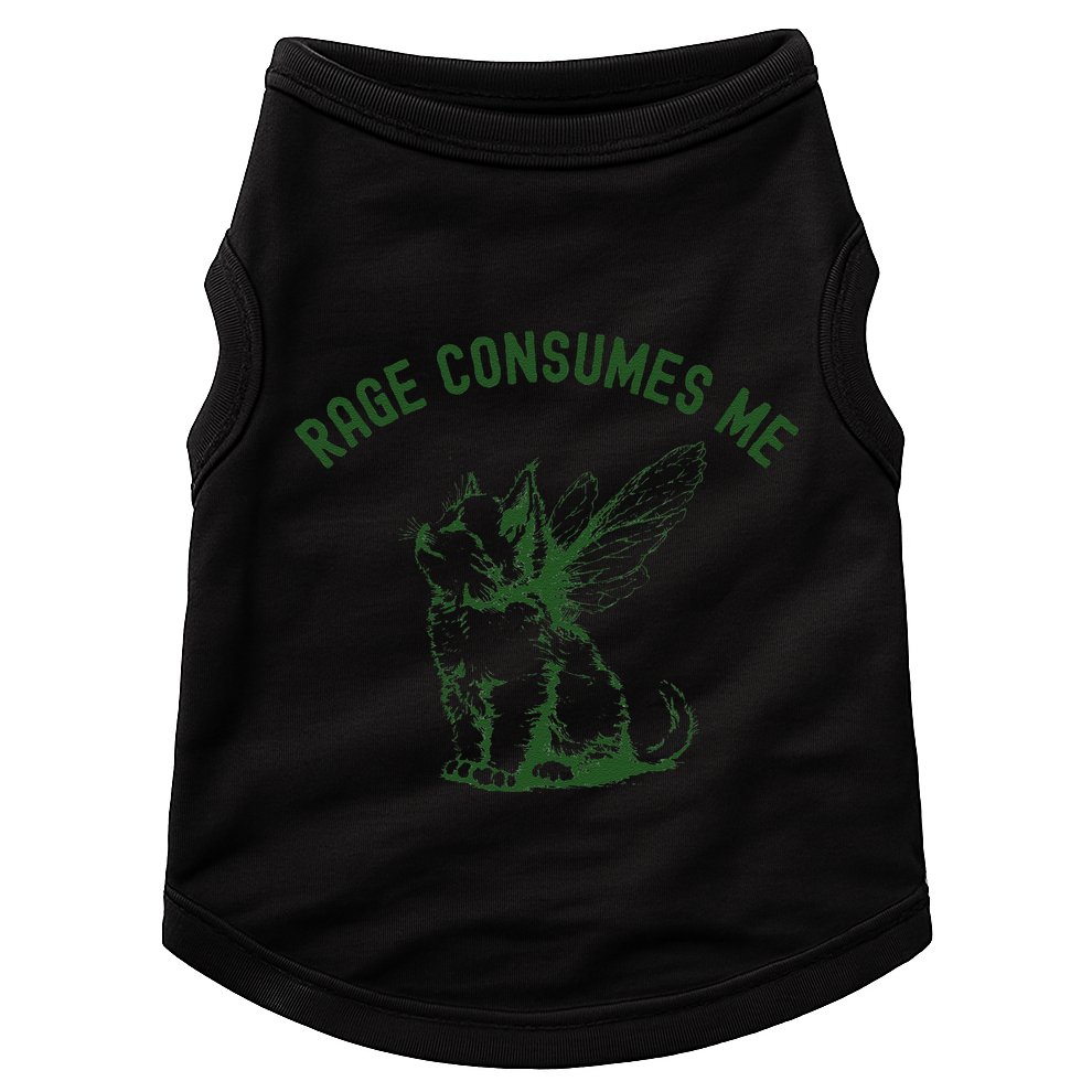 Cat Rage Consumes Me Doggie Tank
