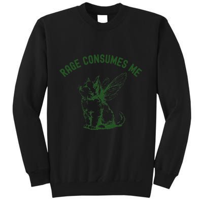 Cat Rage Consumes Me Sweatshirt