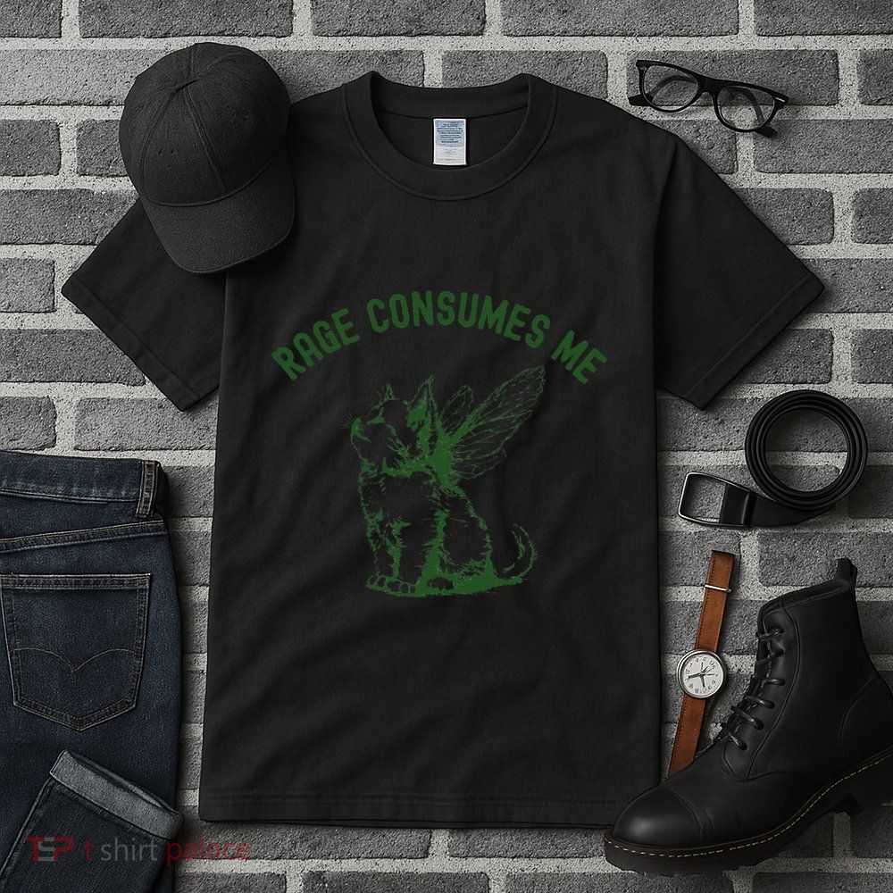 Cat Rage Consumes Me Tall T-Shirt