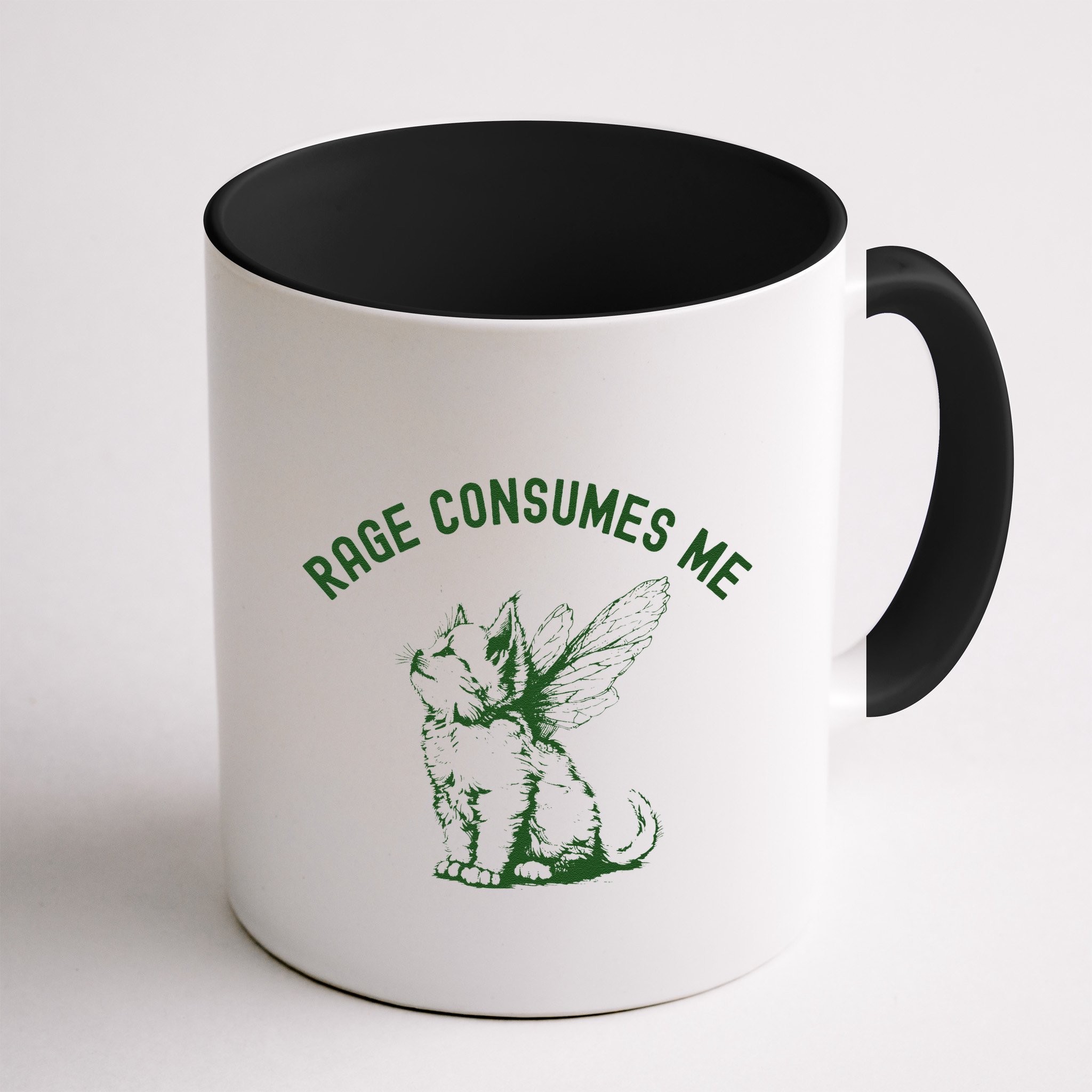 Cat Rage Consumes Me Mug