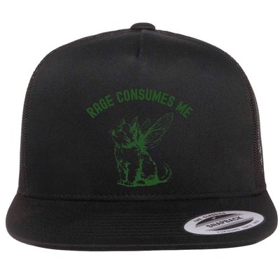 Cat Rage Consumes Me Flatbill Hat