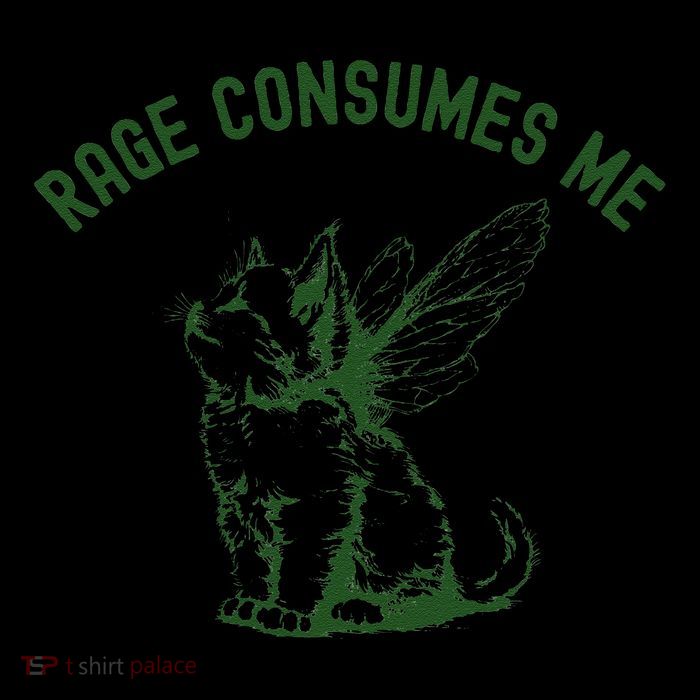 Cat Rage Consumes Me Premium T-Shirt