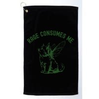 Cat Rage Consumes Me Golf Towel