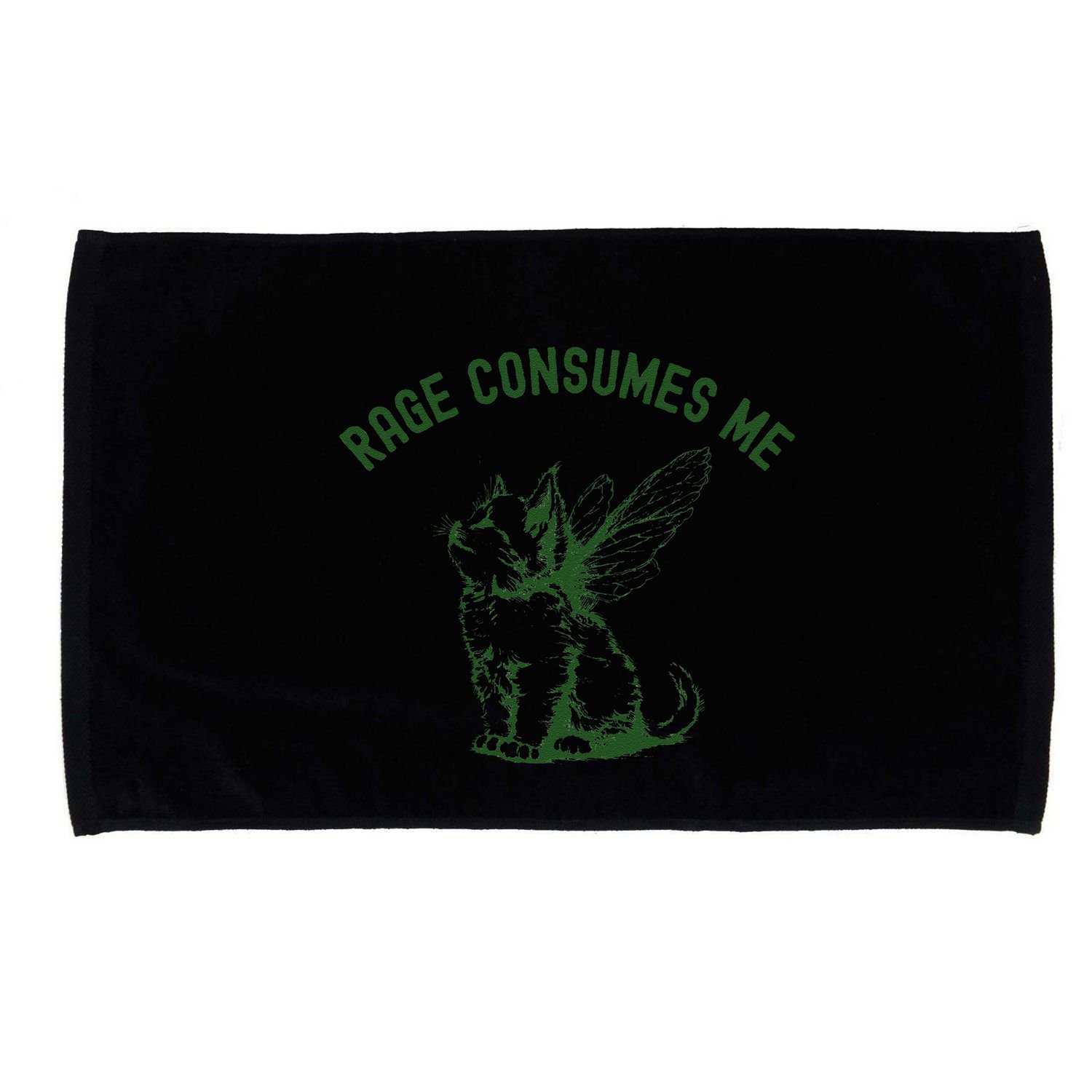 Cat Rage Consumes Me Microfiber Hand Towel