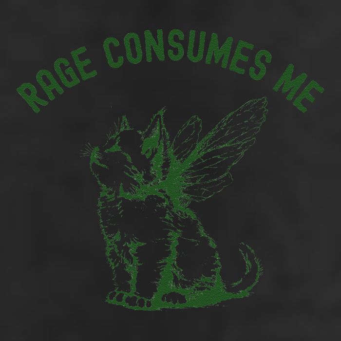 Cat Rage Consumes Me Microfiber Hand Towel