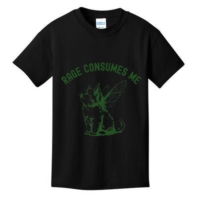 Cat Rage Consumes Me Kids T-Shirt