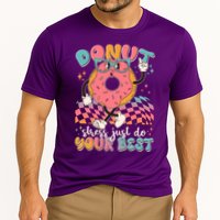 Cute Retro Cartoon Donut Stress Just Do Your Best Cooling Performance Crew T-Shirt