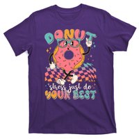 Cute Retro Cartoon Donut Stress Just Do Your Best T-Shirt