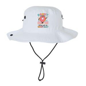 Cute Retro Cartoon Donut Stress Just Do Your Best Legacy Cool Fit Booney Bucket Hat