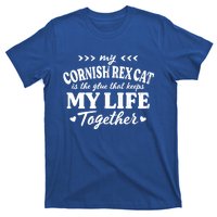 Cornish Rex Cat Keeps My Life Together Cat Mom Sayings Cool Gift T-Shirt