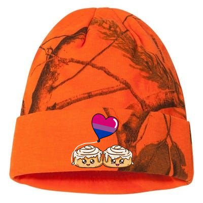 Cinnamon Roll Couple Bisexual Pride Gift Kati Licensed 12" Camo Beanie