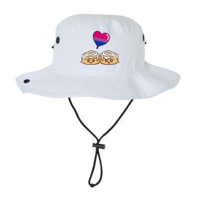 Cinnamon Roll Couple Bisexual Pride Gift Legacy Cool Fit Booney Bucket Hat