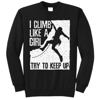 Cool Rock Climbing Design For Women Climb Lovers Sweatshirt