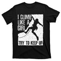 Cool Rock Climbing Design For Women Climb Lovers T-Shirt