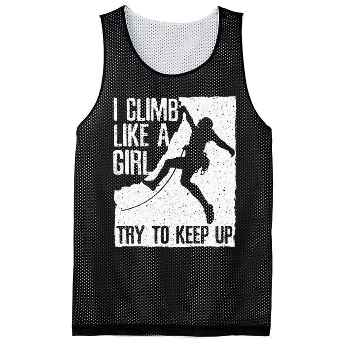 Cool Rock Climbing Design For Women Climb Lovers Mesh Reversible Basketball Jersey Tank