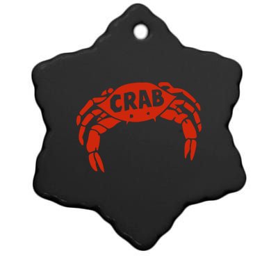 Crab Records Ceramic Star Ornament