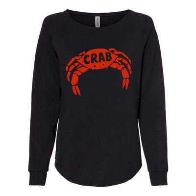 Crab Records Womens California Wash Sweatshirt