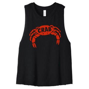 Crab Records Women's Racerback Cropped Tank