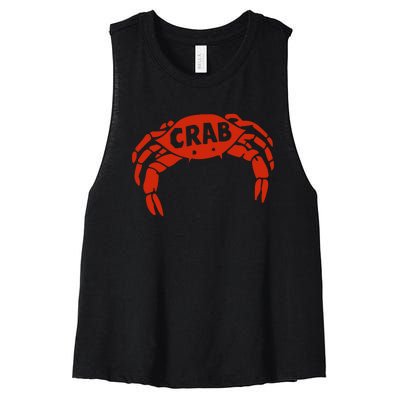 Crab Records Women's Racerback Cropped Tank