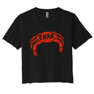 Crab Records Women's Crop Top Tee