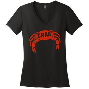 Crab Records Women's V-Neck T-Shirt